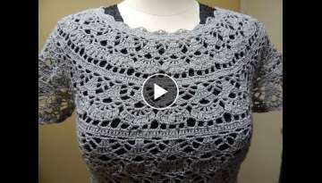 Blusa Gris Crochet Facil parte 1 de 2 Blusa Gris Crochet Facil parte 1 de 2