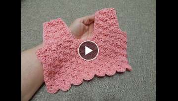 Blusa Corpinno Crochet para Vestido 2 Anos Blusa Corpinno Crochet para Vestido 2 Anos