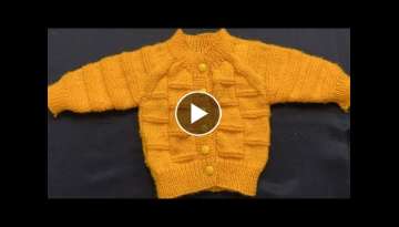 Knitting Easy Baby Sweater for 0 to 3 months baby Knitting Easy Baby Sweater for 0 to 3 months baby