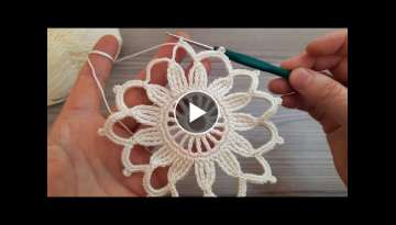 Beautiful Flower Crochet Pattern Knitting Online Tutorial for beginners Crochet Knitting Pattern