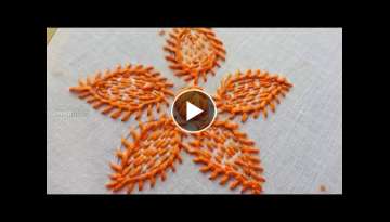 How To Make Hand Embroidery Flower Stitching  How To Make Hand Embroidery Flower Stitching