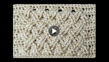 Crochet : Punto Entrecruzado Plano Crochet : Punto Entrecruzado Plano