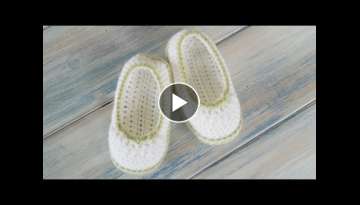 (Crochet) How To - Crochet Pretty Picot Baby Newborn Booties (Crochet) How To - Crochet Pretty Picot Baby Newborn Booties