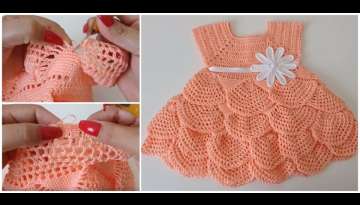 Beautiful Crocheted Baby Dress Beautiful Crocheted Baby Dress