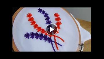 Hand Embroidery:Lazy daisy stitch Hand Embroidery:Lazy daisy stitch