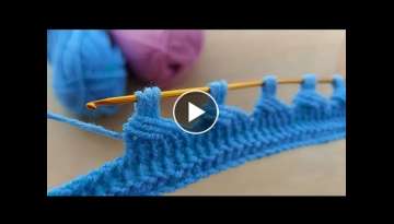 Those who see two skewers think that the tunisian openwork knitting pattern How to tunisian croch...