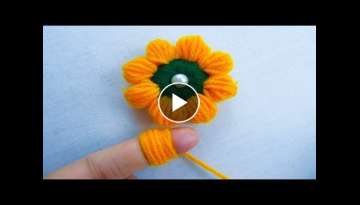 Hand Embroidery Amazing Trick# Easy Flower Embroidery Trick# Sewing Hack Hand Embroidery Amazing Trick# Easy Flower Embroidery Trick# Sewing Hack