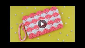 Beautiful Easy crochet clutch bag Beautiful Easy crochet clutch bag