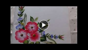 One stroke painting for beginners.One stroke painting techniques. One stroke painting for beginners.One stroke painting techniques.