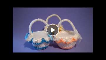 Cestino Uncinetto Tutorial - Small Basket Crochet Cestino Uncinetto Tutorial - Small Basket Crochet