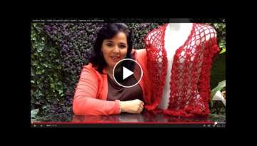 TEJE CHALECO ROJO (KNITTED VEST WITH ENGLISH SUBTITLES) - Crochet facil y rapido TEJE CHALECO ROJO (KNITTED VEST WITH ENGLISH SUBTITLES) - Crochet facil y rapido