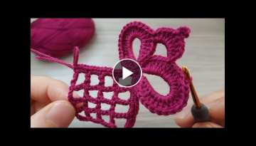 Very Beautiful Flower Crochet Pattern With Motif Model (Knitting Love) Very Beautiful Flower Crochet Pattern With Motif Model (Knitting Love)