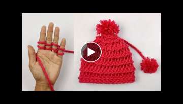 4 Finger Knitting Tips | Cap Design for Kids & Ladies | Finger Knitting Pattern Tips. 4 Finger Knitting Tips | Cap Design for Kids & Ladies | Finger Knitting Pattern Tips.