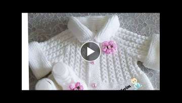Hand knitting Woollen baby sweater design Hand knitting Woollen baby sweater design