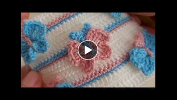 How to Crochet Sweet Simple Butterfly - Tığ İşi Cook Kolay 3D Örgü Modeli How to Crochet Sweet Simple Butterfly - Tığ İşi Cook Kolay 3D Örgü Modeli