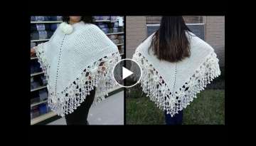 Como tejer un poncho a Crochet paso a paso TUTORIAL Como tejer un poncho a Crochet paso a paso TUTORIAL