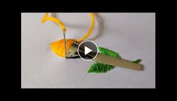 Amazing Hand Embroidery Flower design trick | Very Easy Hand Embroidery flower design idea Amazing Hand Embroidery Flower design trick | Very Easy Hand Embroidery flower design idea