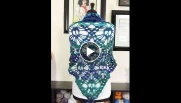 Crochet: Chal para Halloween. Parte 1 de 2 Crochet: Chal para Halloween. Parte 1 de 2