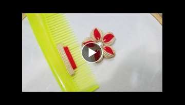 Hand Embroidery: Sewing Hacks Amazing Simple Trick For Making Flower With Hair Comb Hand Embroidery: Sewing Hacks Amazing Simple Trick For Making Flower With Hair Comb