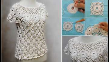 Tutorial of a Beautiful Crochet Blouse Tutorial of a Beautiful Crochet Blouse