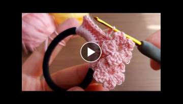 Super easy hair clip crochet model how to heir clip Super easy hair clip crochet model how to heir clip