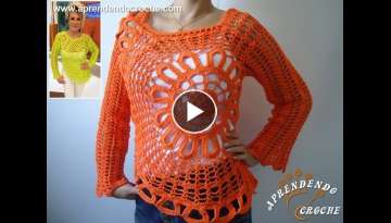 Blusa de Croche Ana Maria Braga - Aprendendo Croche Blusa de Croche Ana Maria Braga - Aprendendo Croche