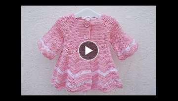 Abrigo a crochet para nina capeado muy facil Abrigo a crochet para nina capeado muy facil